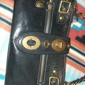 Coach Black Leather Bag